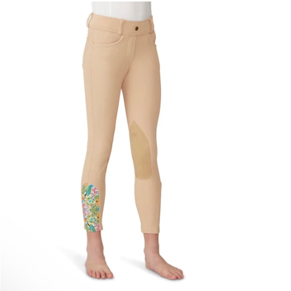 Girls XL (14) Endura Knee Patch Tight Horse Riding Pants